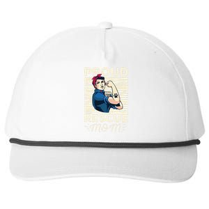 Proud Resuce Mom Dog Rescue Snapback Five-Panel Rope Hat