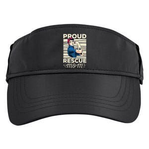 Proud Resuce Mom Dog Rescue Adult Drive Performance Visor