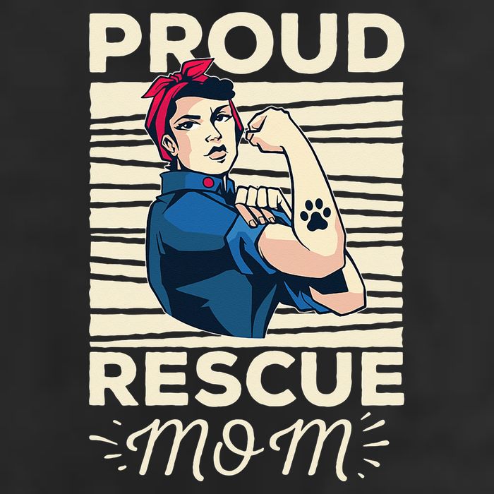 Proud Resuce Mom Dog Rescue Adult Drive Performance Visor