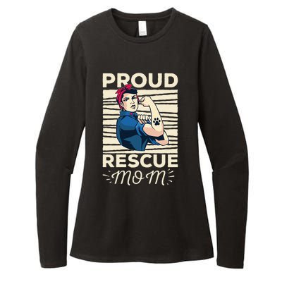 Proud Resuce Mom Dog Rescue Womens CVC Long Sleeve Shirt