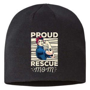 Proud Resuce Mom Dog Rescue Sustainable Beanie