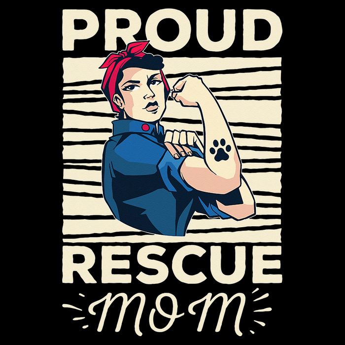 Proud Resuce Mom Dog Rescue Sustainable Beanie