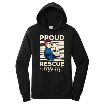 Proud Resuce Mom Dog Rescue Women's Pullover Hoodie