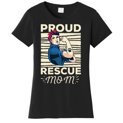 Proud Resuce Mom Dog Rescue Women's T-Shirt