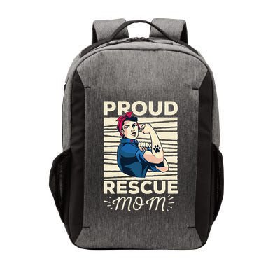 Proud Resuce Mom Dog Rescue Vector Backpack