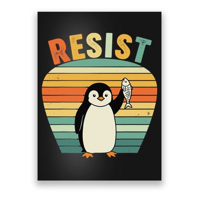 Penguin Resist Movement Activism Poster