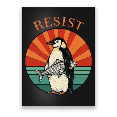 Penguin Resist Movement Activism Poster