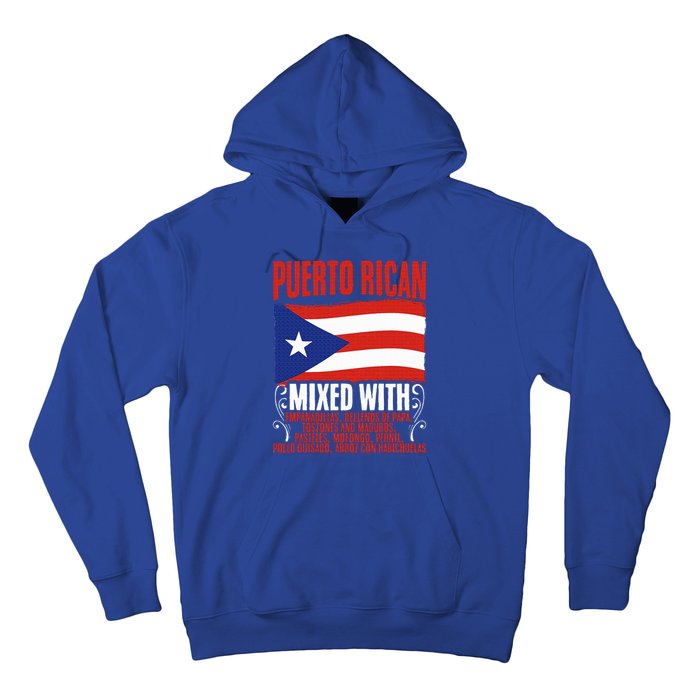 Puerto Rican Mixed With Rican Flag Pride Hoodie