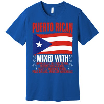 Puerto Rican Mixed With Rican Flag Pride Premium T-Shirt