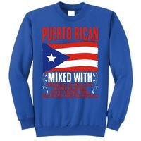 Puerto Rican Mixed With Rican Flag Pride Tall Sweatshirt