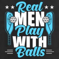 Pickleball Real Men Play With Pickle Balls Funny Humor Adult Drive Performance Visor