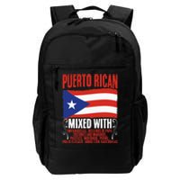 Puerto Rican Mixed With Puerto Rico Puerto Rican Flag Pride Daily Commute Backpack