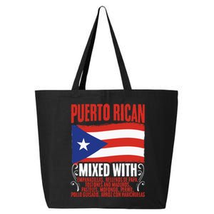 Puerto Rican Mixed With Puerto Rico Puerto Rican Flag Pride 25L Jumbo Tote