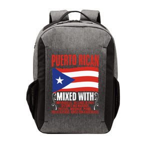 Puerto Rican Mixed With Puerto Rico Puerto Rican Flag Pride Vector Backpack