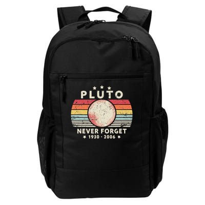 Pluto Retro Never Forget Space Science Daily Commute Backpack