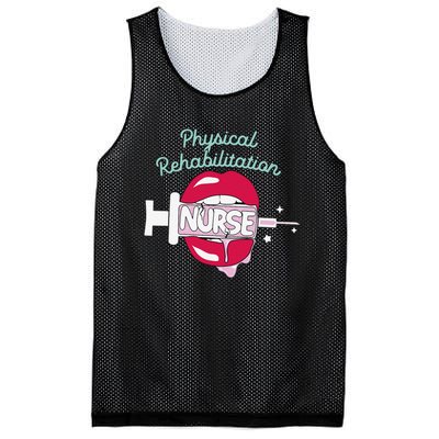 Physical Rehabilitation Nurse Cute Rn Rehab Nursing Hot Lips Mesh Reversible Basketball Jersey Tank