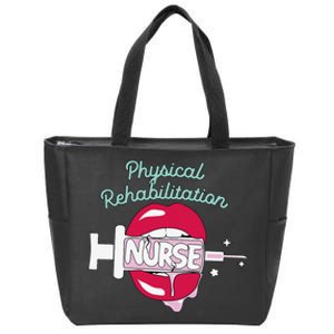 Physical Rehabilitation Nurse Cute Rn Rehab Nursing Hot Lips Zip Tote Bag