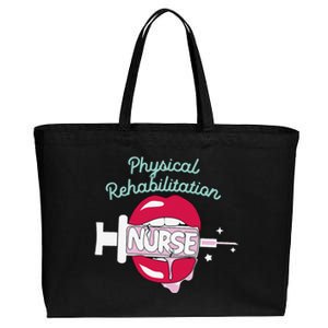 Physical Rehabilitation Nurse Cute Rn Rehab Nursing Hot Lips Cotton Canvas Jumbo Tote