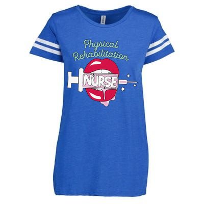 Physical Rehabilitation Nurse Cute Rn Rehab Nursing Hot Lips Enza Ladies Jersey Football T-Shirt