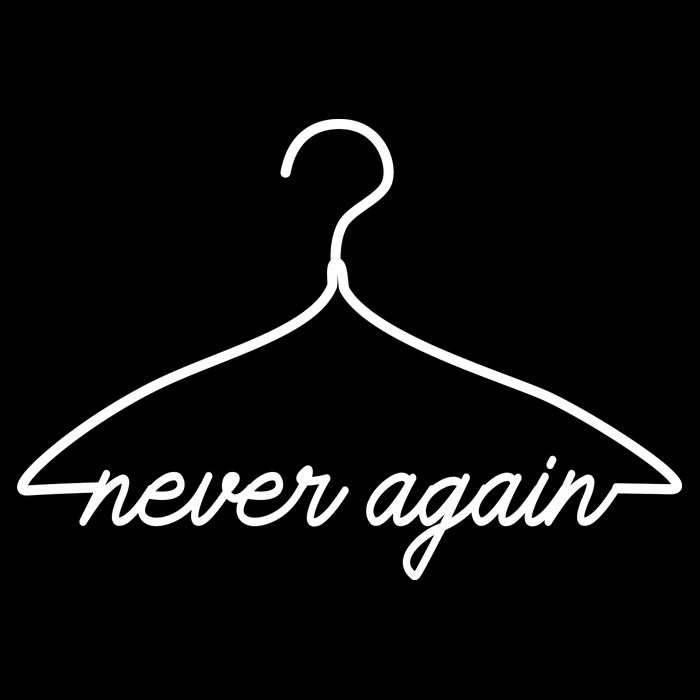 Pro Roe Never Again Wire Hanger 16 in Basic Backpack