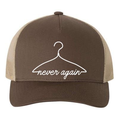 Pro Roe Never Again Wire Hanger Yupoong Adult 5-Panel Trucker Hat