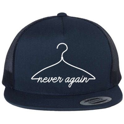 Pro Roe Never Again Wire Hanger Flat Bill Trucker Hat