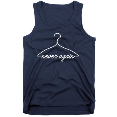 Pro Roe Never Again Wire Hanger Tank Top