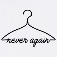 Pro Roe Never Again Wire Hanger Garment-Dyed Sweatshirt