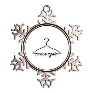 Pro Roe Never Again Wire Hanger Metallic Star Ornament