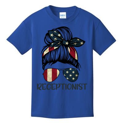 Proud Receptionist National Receptionists Day Front Desk Meaningful Gift Kids T-Shirt