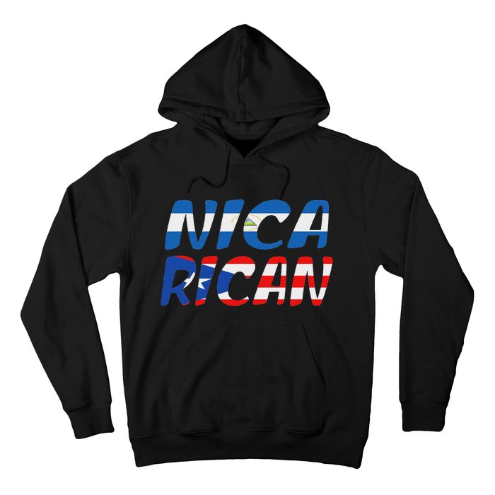 Puerto Rico & Nicaragua Nica Heritage Puerto Rican Flag Hoodie