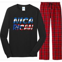 Puerto Rico & Nicaragua Nica Heritage Puerto Rican Flag Long Sleeve Pajama Set