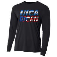 Puerto Rico & Nicaragua Nica Heritage Puerto Rican Flag Cooling Performance Long Sleeve Crew