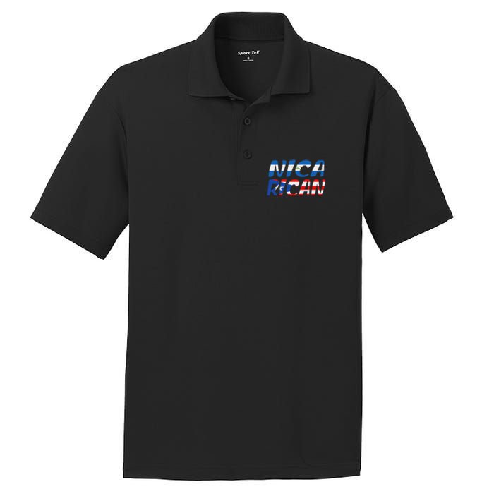 Puerto Rico & Nicaragua Nica Heritage Puerto Rican Flag PosiCharge RacerMesh Polo