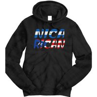 Puerto Rico & Nicaragua Nica Heritage Puerto Rican Flag Tie Dye Hoodie