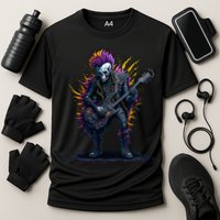 Punk rock n roll skeleton Performance Shirt