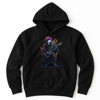 Punk rock n roll skeleton Hoodie