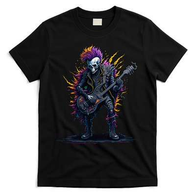 Punk rock n roll skeleton T-Shirt