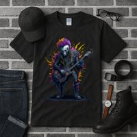 Punk rock n roll skeleton Tall T-Shirt