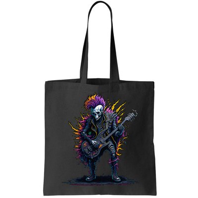 Punk rock n roll skeleton Bag