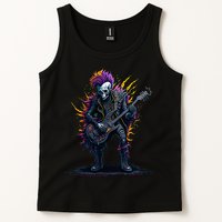 Punk rock n roll skeleton Tank Top