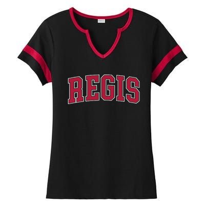 Personalized Regis Name Arch Ladies Halftime Notch Neck Tee