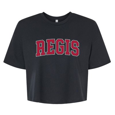 Personalized Regis Name Arch Bella+Canvas Jersey Crop Tee