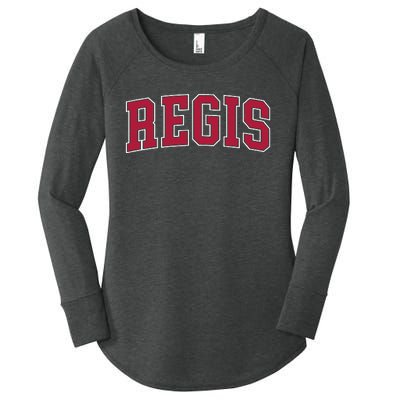 Personalized Regis Name Arch Women's Perfect Tri Tunic Long Sleeve Shirt