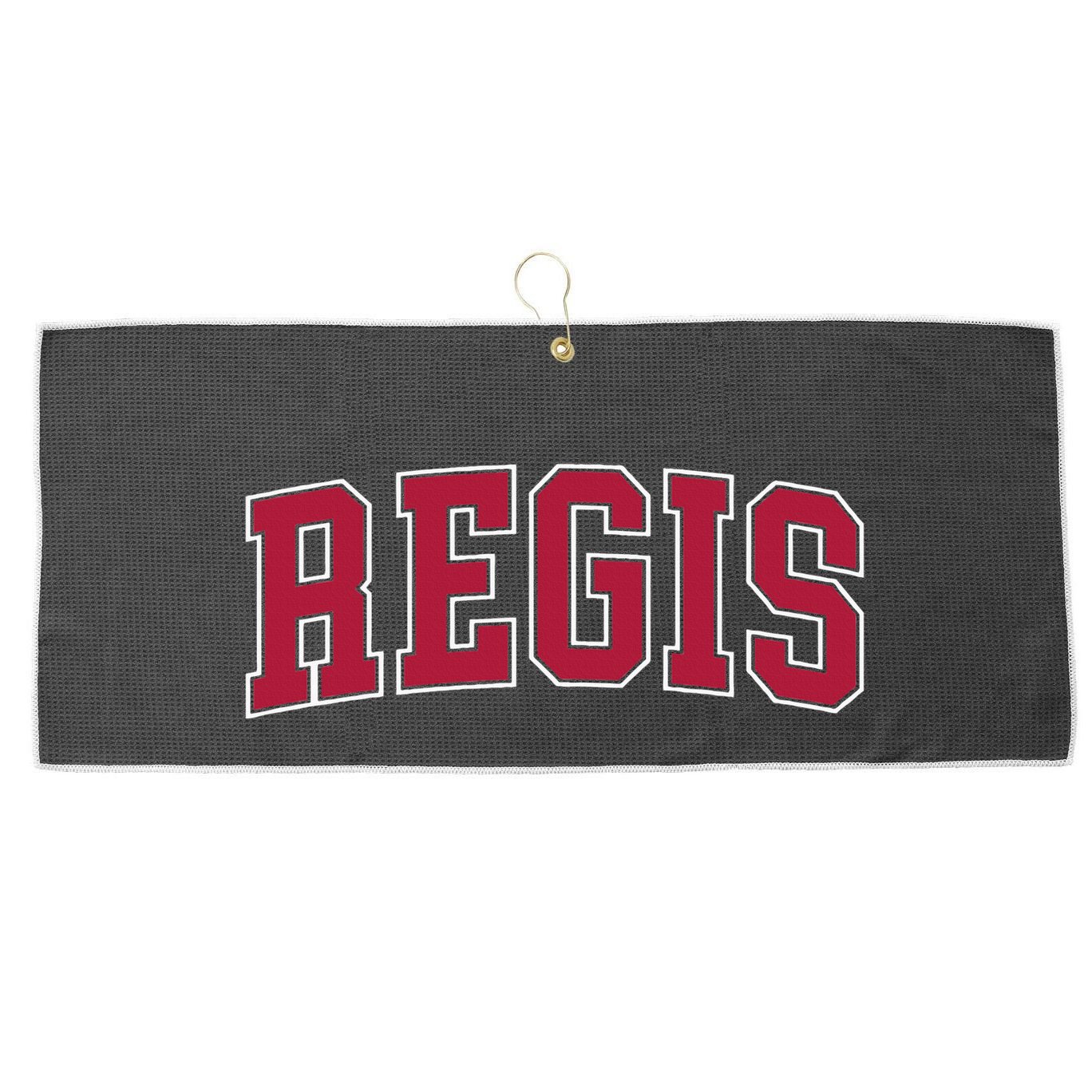 Personalized Regis Name Arch Large Microfiber Waffle Golf Towel