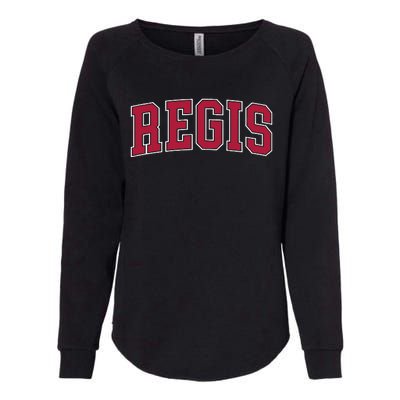 Personalized Regis Name Arch Womens California Wash Sweatshirt