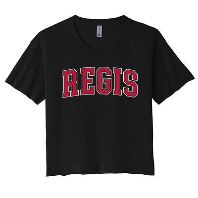 Personalized Regis Name Arch Women's Crop Top Tee