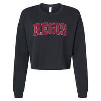 Personalized Regis Name Arch Cropped Pullover Crew