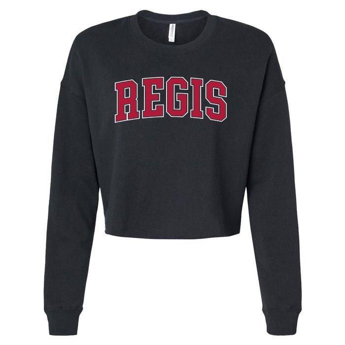 Personalized Regis Name Arch Cropped Pullover Crew