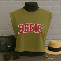 Personalized Regis Name Arch Garment-Dyed Women's Muscle Tee